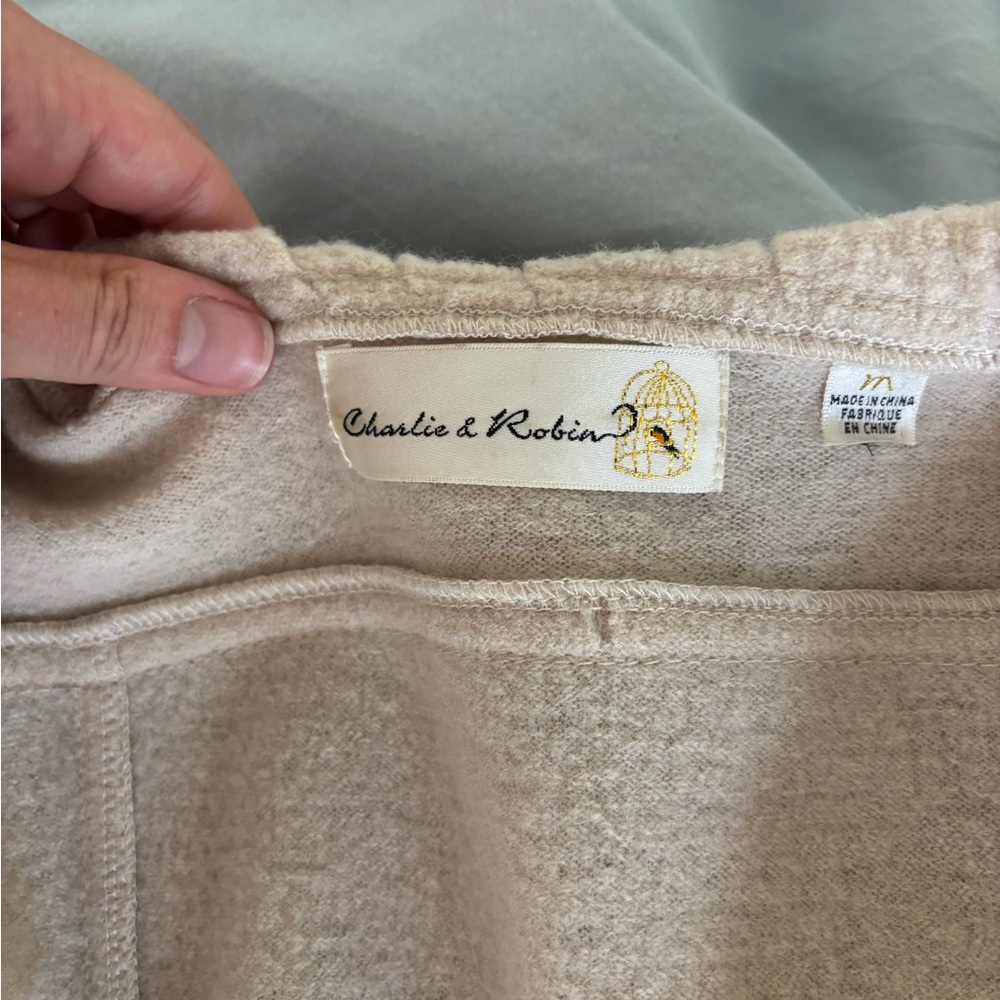 Cream Ruffle Button-Up Coat - Picture 4 of 6